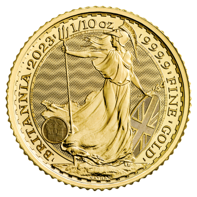 Pièce d'Or Britannia, 1/10 once, 2026, Neuve